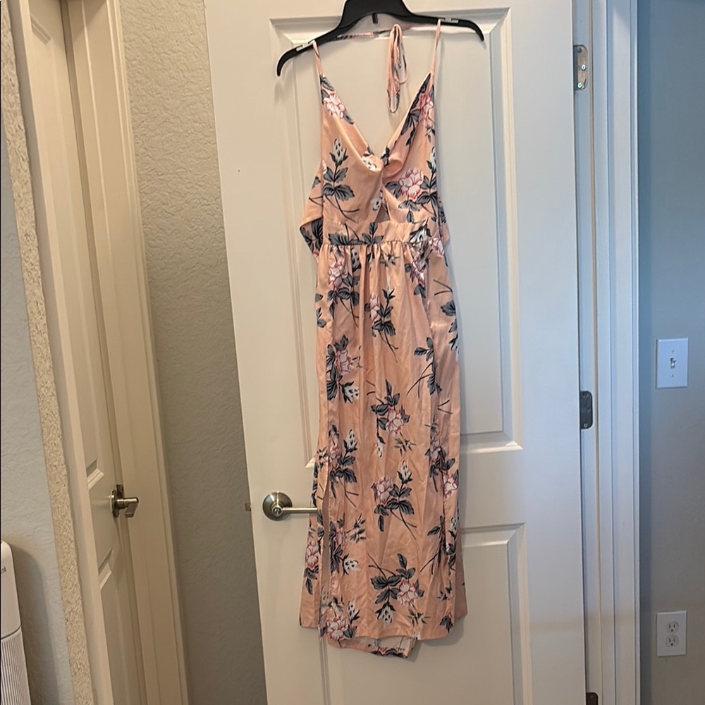 Floral Pink Maxi Dress